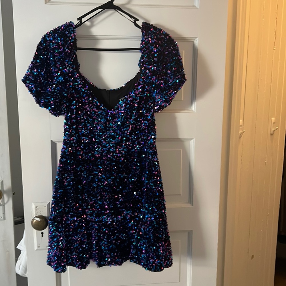Zara sequin dress